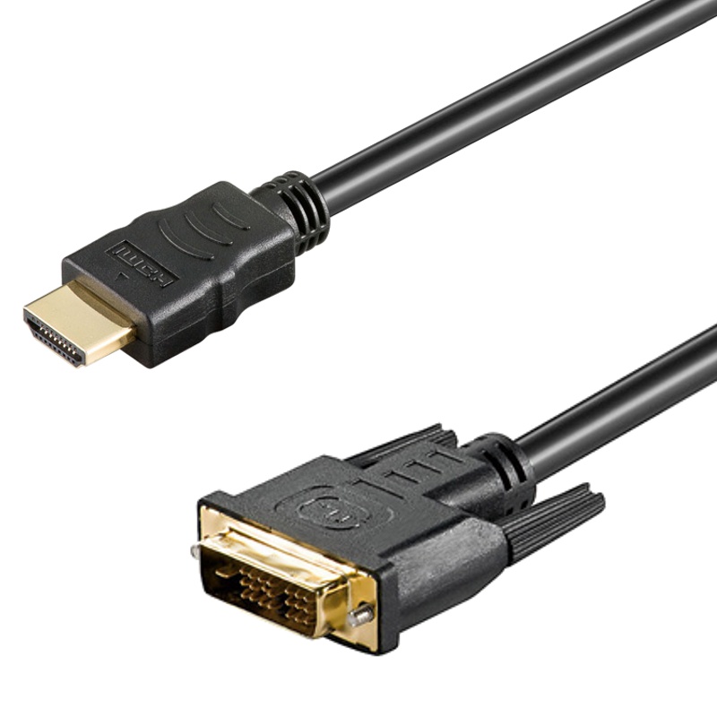 HDMI auf DVI Kabel 3m A Stecker - DVI-D Single-Link (18+1-Pin) HDTV ...
